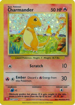 Charmander 001 - Holofoil Trading Card Game Classic