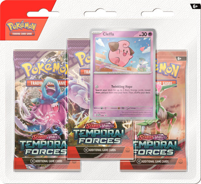 Pokemon Scarlet & Violet: Temporal Forces - 3-Pack Blister (Cleffa)