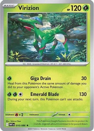 Virizion 010 - Holofoil SV White Flare