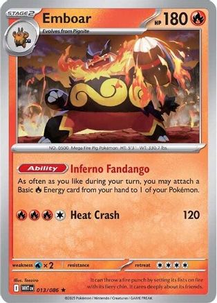 Emboar 013 - Holofoil SV White Flare
