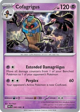 Cofagrigus 040 - Holofoil SV White Flare