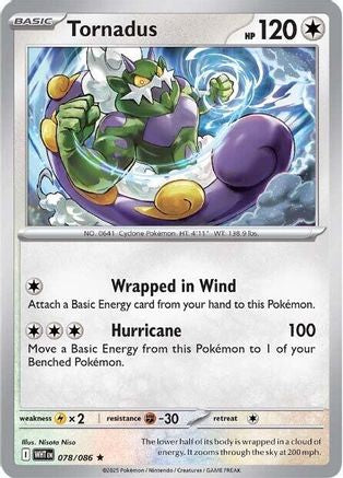 Tornadus 078 - Holofoil SV White Flare