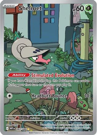 Shelmet 093/086 - Holofoil SV White Flare