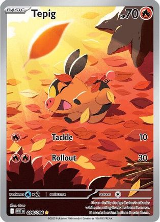 Tepig 096/086 - Holofoil SV White Flare