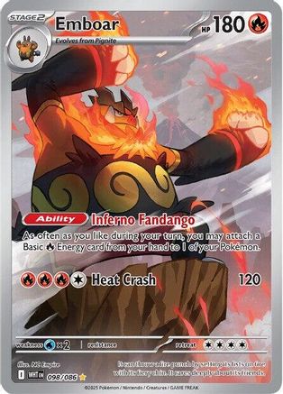 Emboar 098/086 - Holofoil SV White Flare