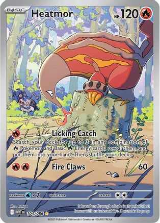 Heatmor 104/086 - Holofoil SV White Flare