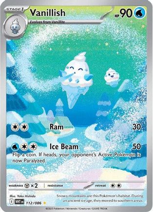 Vanillish 112/086 - Holofoil SV White Flare