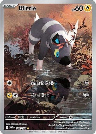 Blitzle 114/086 - Holofoil SV White Flare
