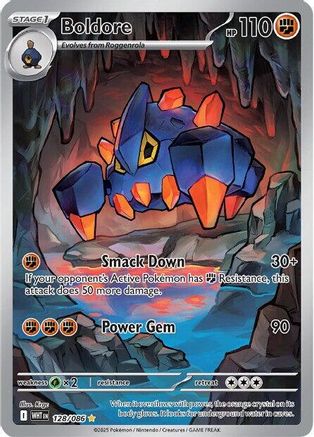 Boldore 128/086 - Holofoil SV White Flare