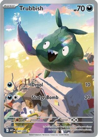 Trubbish 140/086 - Holofoil SV White Flare