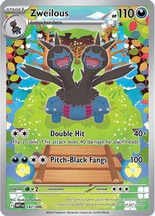Zweilous 147/086 - Holofoil SV White Flare