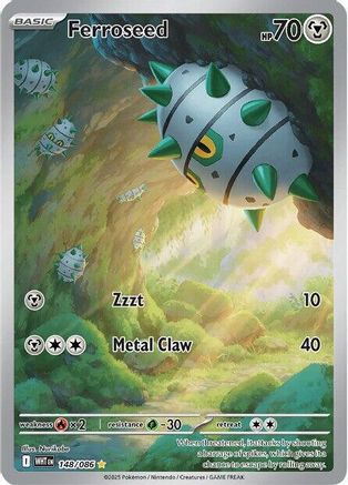 Ferroseed 148/086 - Holofoil SV White Flare