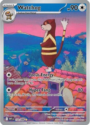 Watchog 153/086 - Holofoil SV White Flare
