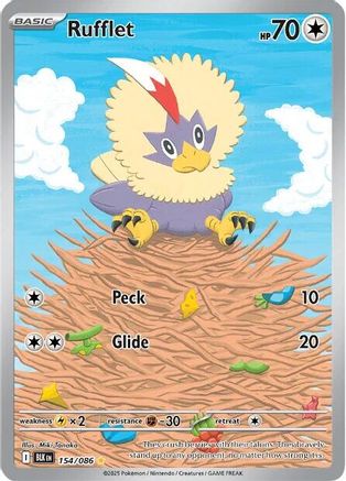 Rufflet 154/086 - Holofoil SV Black Bolt
