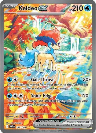 Keldeo ex 167/086 - Holofoil SV White Flare