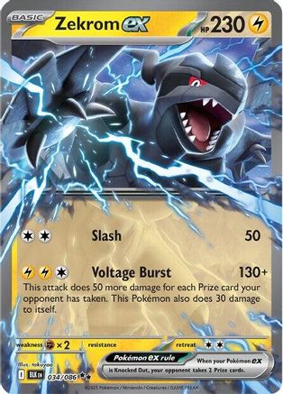 Zekrom ex 034 - Holofoil SV Black Bolt