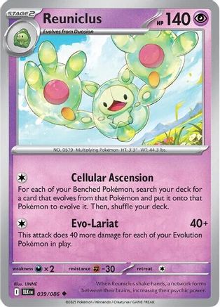 Reuniclus 039 SV Black Bolt