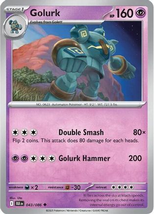Golurk 043 SV Black Bolt