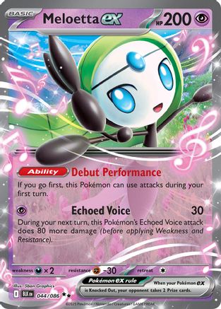 Meloetta ex 044 - Holofoil SV Black Bolt