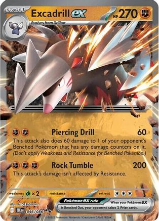 Excadrill ex 046 - Holofoil SV Black Bolt