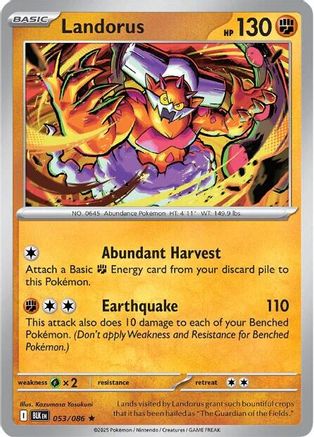Landorus 053 - Holofoil SV Black Bolt