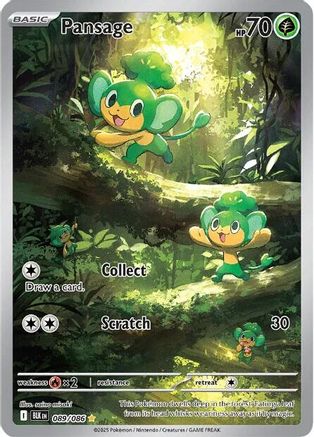 Pansage 089/086 - Holofoil SV Black Bolt