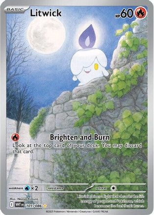Litwick 101/086 - Holofoil SV White Flare
