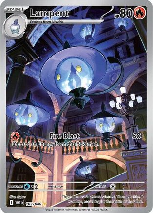 Lampent 102/086 - Holofoil SV White Flare