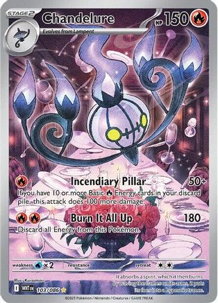 Chandelure 103/086 - Holofoil SV White Flare