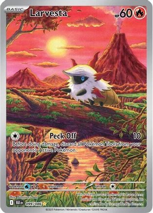 Larvesta 099/086 - Holofoil SV Black Bolt