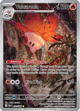 Volcarona 100/086 - Holofoil SV Black Bolt
