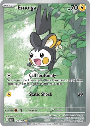 Emolga 112/086 - Holofoil SV Black Bolt