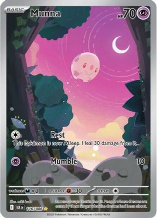 Munna 116/086 - Holofoil SV Black Bolt