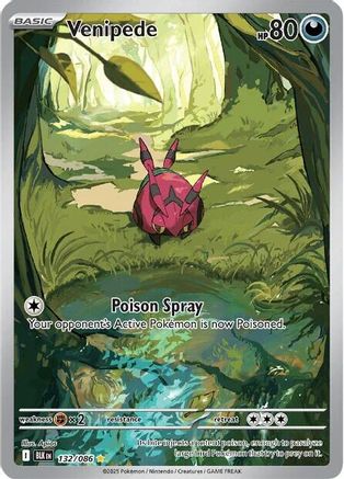Venipede 132/086 - Holofoil SV Black Bolt