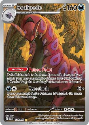 Scolipede 134/086 - Holofoil SV Black Bolt