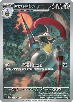 Escavalier 138/086 - Holofoil SV Black Bolt