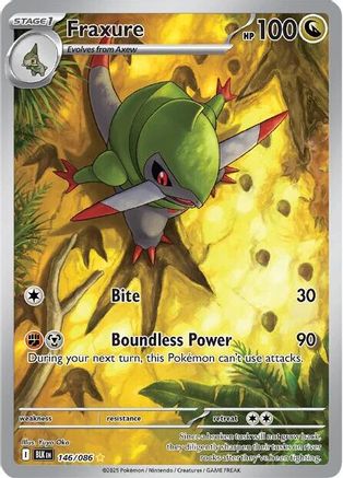 Fraxure 146/086 - Holofoil SV Black Bolt