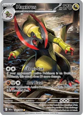 Haxorus 147/086 - Holofoil SV Black Bolt