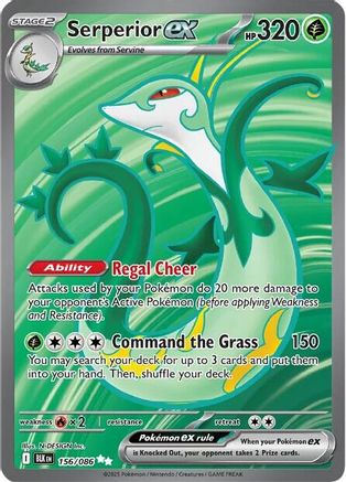 Serperior ex 156/086 - Holofoil SV Black Bolt