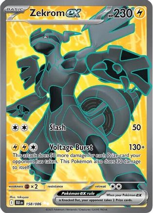 Zekrom ex 158/086 - Holofoil SV Black Bolt