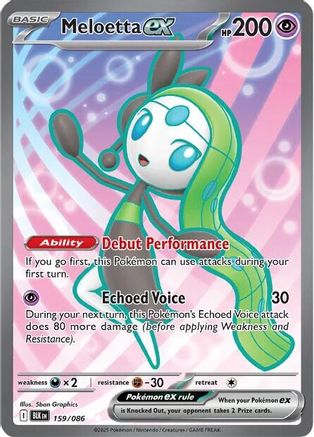 Meloetta ex 159/086 - Holofoil SV Black Bolt