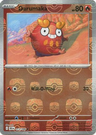 Darumaka (Master Ball Pattern) 013 - Holofoil SV Black Bolt