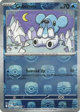 Cubchoo (Master Ball Pattern) 025 - Holofoil SV Black Bolt