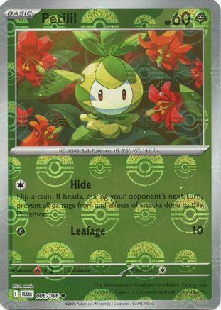 Petilil (Poke Ball Pattern) 006 - Holofoil SV Black Bolt