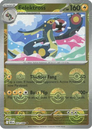Eelektross (Poke Ball Pattern) 032/086 - Holofoil SV Black Bolt
