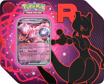 Pokemon Team Rocket Tin (Team Rocket's Mewtwo ex)