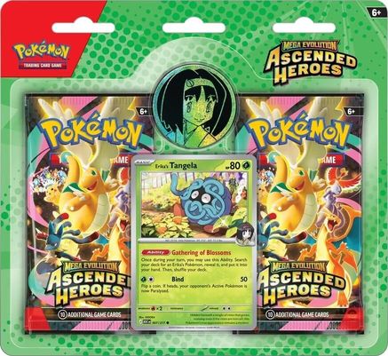 Pokemon Mega Evolution: Ascended Heroes 2 Pack - Erika