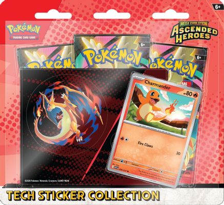 (Pre-Order) Pokemon Mega Evolution: Ascended Heroes Tech Sticker Collection - Charmander - January