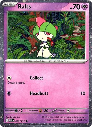 Ralts (Cosmos Holo) 058 - Holofoil Miscellaneous Cards & Products