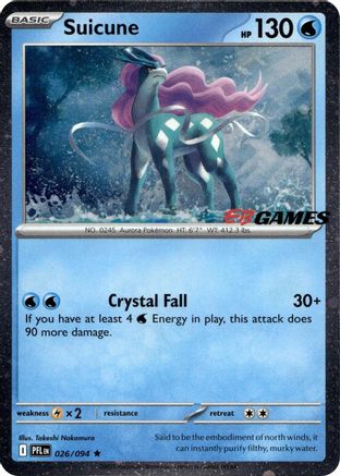 Suicune (EB Games Exclusive) 026 - Holofoil Miscellaneous Cards & Products